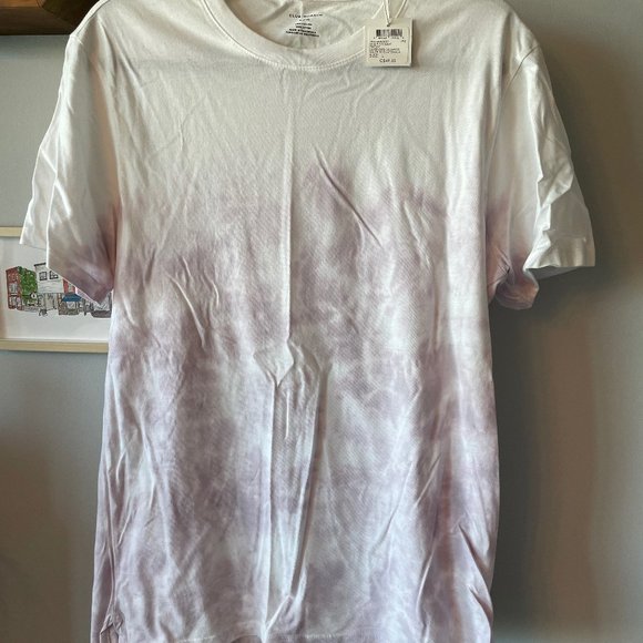 NWT Club Monaco Dip Dye Print Short Sleeve Tee - Picture 3 of 5